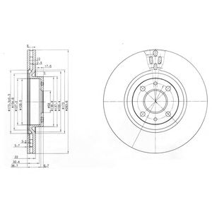 Купить запчасть DELPHI - BG2407 Диск тормозной BG2407