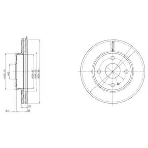 Купить запчасть DELPHI - BG2629 Диск тормозной передний MAZDA 323 (BG, BA), DEMIO (DW) (235мм) BG2629