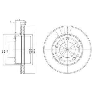 Купить запчасть DELPHI - BG2779 Диск тормозной передний MAZDA 626 (GE, GF) BG2779