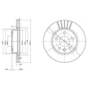 Купить запчасть DELPHI - BG3417 Диск тормозной BG3417