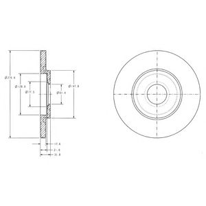 Купить запчасть DELPHI - BG3421 Диск тормозной BG3421