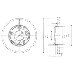 Купить запчасть DELPHI - BG3724 Диск тормозной передний MAZDA 6 (GG) BG3724