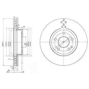 Купить запчасть DELPHI - BG3838 Диск тормозной BG3838