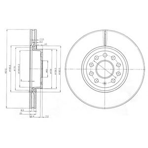 Купить запчасть DELPHI - BG3953C Диск тормозной (2шт в уп) BG3953C