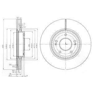 Купить запчасть DELPHI - BG4011 Диск тормозной передний HYUNDAI TUCSON 2015- BG4011