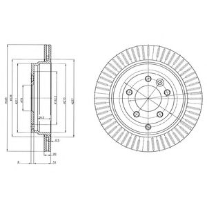 Купить запчасть DELPHI - BG4020C Диск тормозной (2шт в уп) BG4020C