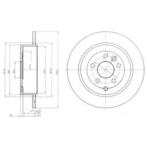 Купить запчасть DELPHI - BG4124C Диск тормозной (2шт в уп) BG4124C