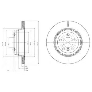 Купить запчасть DELPHI - BG4168 Диск тормозной BG4168