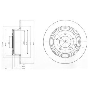 Купить запчасть DELPHI - BG4169 Диск тормозной BG4169