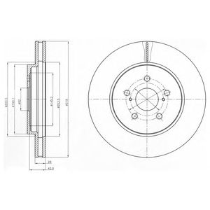 Купить запчасть DELPHI - BG4253 Диск тормозной BG4253