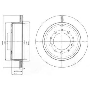 Купить запчасть DELPHI - BG4275 Диск тормозной задний TOYOTA LAND CRUISER 200 (345мм) BG4275