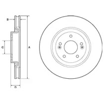 Купить запчасть DELPHI - BG4683C Диск тормозной BG4683C