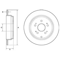 Купить запчасть DELPHI - BG4694C Диск тормозной BG4694C