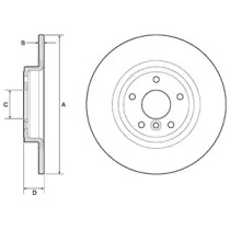 Купить запчасть DELPHI - BG4766C Диск тормозной (2шт в уп) BG4766C