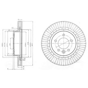 Купить запчасть DELPHI - BG9006C Диск тормозной (1шт в уп) BG9006C