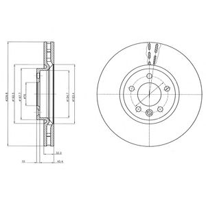 Купить запчасть DELPHI - BG9106 Диск тормозной передний VW TRANSPORTER V (339.8мм) BG9106