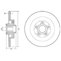 Купить запчасть DELPHI - BG9138RS Диск тормозной (1шт в уп) BG9138RS