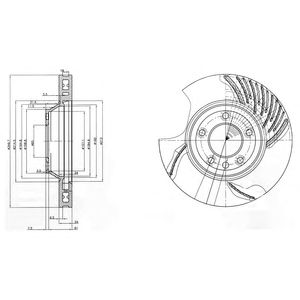 Купить запчасть DELPHI - BG9774 Диск тормозной BG9774