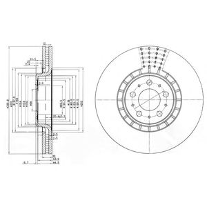 Купить запчасть DELPHI - BG9783C Диск тормозной (1шт в уп) BG9783C