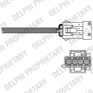 Купить запчасть DELPHI - ES20307-12B1 Датчик кислородный ES20307-12B1