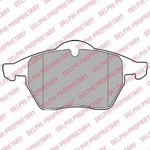 Купить запчасть DELPHI - LP1407 Колодки передние AUDI A4 (B5-B6), VW PASSAT (3B) LP1407