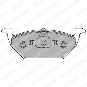Купить запчасть DELPHI - LP1436 Колодки передние SKODA FABIA I-II, OCTAVIA (1U) LP1436