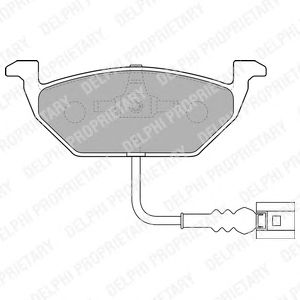 Купить запчасть DELPHI - LP1514 Колодки передние SKODA FABIA I-II, OCTAVIA (1Z), VW GOLF IV-VI, JETTA III LP1514