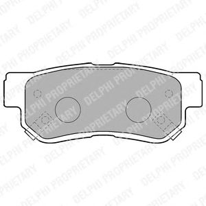 Купить запчасть DELPHI - LP1539 Колодки задние HYUNDAI SANTA FE I, TUCSON, KIA SPORTAGE (JE) LP1539