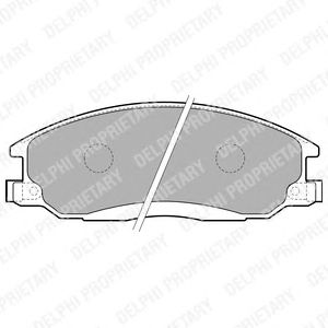 Купить запчасть DELPHI - LP1743 Колодки передние HYUNDAI SANTA FE I, SSANGYONG ACTYON, KYRON, REXTON LP1743