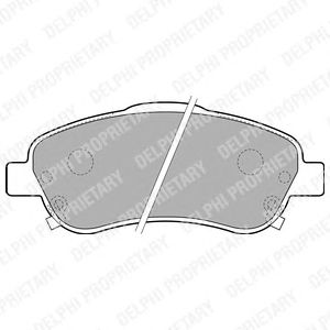 Купить запчасть DELPHI - LP1786 Колодки передние TOYOTA AVENSIS T25 LP1786