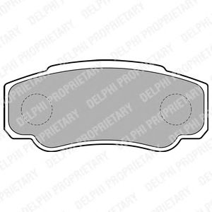Купить запчасть DELPHI - LP1790 Колодки задние CITROEN JUMPER, FIAT DUCATO, PEUGEOT BOXER (230, 244) LP1790