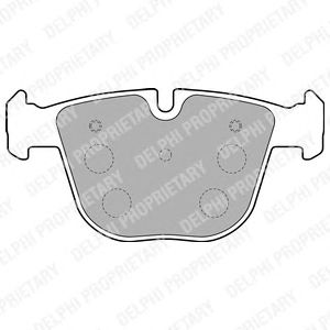 Купить запчасть DELPHI - LP1793 Колодки задние BMW 7 E65, X5 E70, X6 E71 LP1793