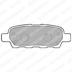 Купить запчасть DELPHI - LP1807 Колодки задние NISSAN JUKE (F15), QASHQAI, TIIDA, X-TRAIL (T30, T31) LP1807