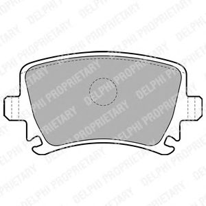 Купить запчасть DELPHI - LP1824 Колодки задние AUDI A4 (B7), A6 (C5-C6), A8 (4E), VW PASSAT (3C, 36) LP1824