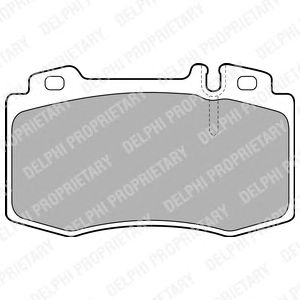 Купить запчасть DELPHI - LP1828 Колодки передние MERCEDES W203, W211 LP1828