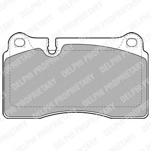 Купить запчасть DELPHI - LP2012 Колодки передние VW TOUAREG (7L, 7P) 17" LP2012