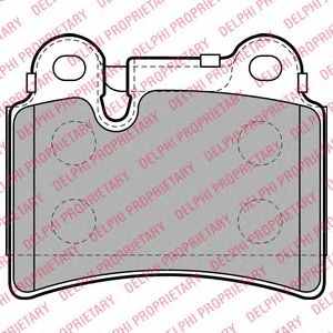 Купить запчасть DELPHI - LP2061 Колодки задние VW TOUAREG (7L) LP2061