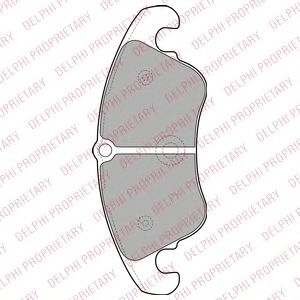 Купить запчасть DELPHI - LP2077 Колодки передние AUDI A4 (B8), A5, A7, Q5 LP2077