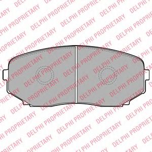 Купить запчасть DELPHI - LP2098 Колодки передние MAZDA CX-7, CX-9 LP2098