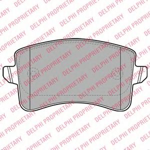 Купить запчасть DELPHI - LP2106 Колодки задние AUDI A4 (B8), Q5 LP2106