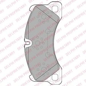 Купить запчасть DELPHI - LP2117 Колодки передние VW TOUAREG (7P) LP2117
