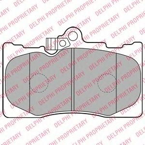 Купить запчасть DELPHI - LP2122 Колодки передние LEXUS GS300-GS450h 05-11 LP2122