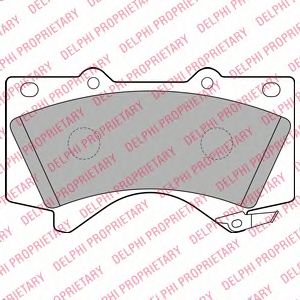 Купить запчасть DELPHI - LP2134 Колодки передние TOYOTA LAND CRUISER 200 LP2134