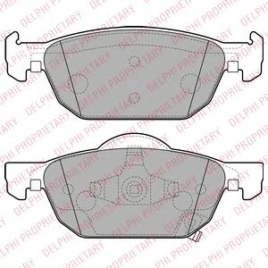 Купить запчасть DELPHI - LP2144 Колодки передние HONDA ACCORD VIII, CIVIC IX LP2144