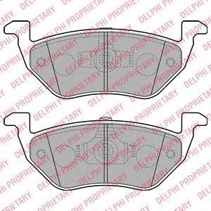 Купить запчасть DELPHI - LP2158 Колодки задние FORD MAVERICK, MAZDA TRIBUTE (EP) LP2158