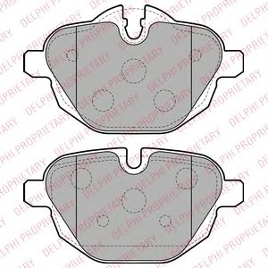Купить запчасть DELPHI - LP2162 Колодки задние BMW 5 F10, X3 F25 LP2162
