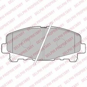 Купить запчасть DELPHI - LP2166 Колодки передние HONDA ACCORD VIII 2.4i 7/08- LP2166