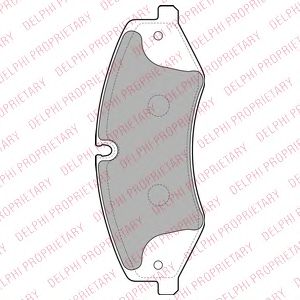 Купить запчасть DELPHI - LP2176 Колодки передние LAND ROVER DISCOVERY IV, RANGE ROVER III/SPORT LP2176