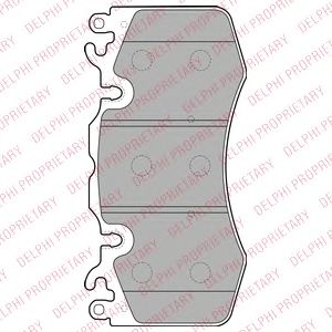 Купить запчасть DELPHI - LP2187 Колодки передние RANGE ROVER III-IV, SPORT LP2187