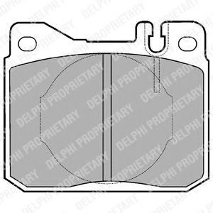 Купить запчасть DELPHI - LP221 Колодки передние MERCEDES W123, W126 LP221